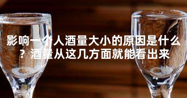 影响一个人酒量大小的原因是什么？酒量从这几方面就能看出来