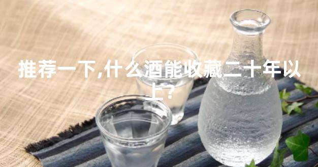 推荐一下,什么酒能收藏二十年以上？