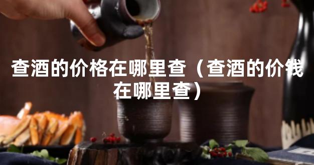 查酒的价格在哪里查（查酒的价钱在哪里查）