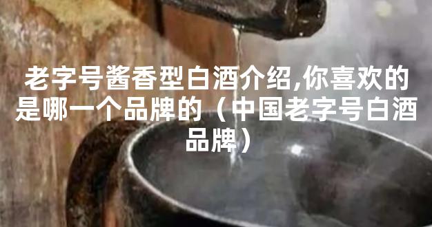 老字号酱香型白酒介绍,你喜欢的是哪一个品牌的（中国老字号白酒品牌）