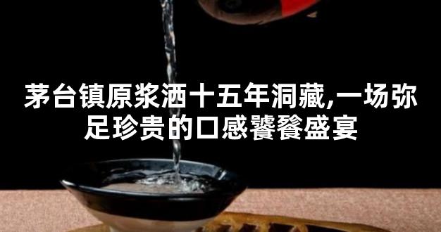 茅台镇原浆洒十五年洞藏,一场弥足珍贵的口感饕餮盛宴