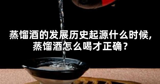 蒸馏酒的发展历史起源什么时候,蒸馏酒怎么喝才正确？