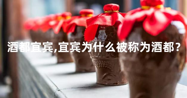 酒都宜宾,宜宾为什么被称为酒都？